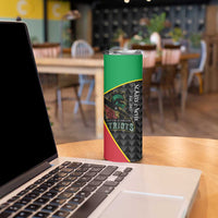 St Kitts and Nevis Cricket Custom Skinny Tumbler 10th Anniversary Go Champions Patriots - Wonder Print Shop