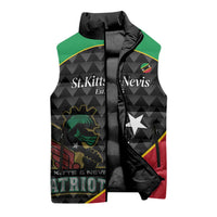 St Kitts and Nevis Cricket Custom Sleeveless Puffer Jacket 10th Anniversary Go Champions Patriots - Wonder Print Shop