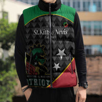 St Kitts and Nevis Cricket Custom Sleeveless Puffer Jacket 10th Anniversary Go Champions Patriots - Wonder Print Shop