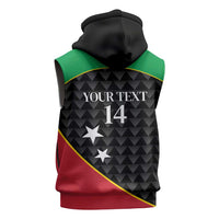 St Kitts and Nevis Cricket Custom Sleeveless Zip Hoodie 10th Anniversary Go Champions Patriots - Wonder Print Shop