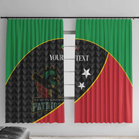 St Kitts and Nevis Cricket Custom Window Curtain 10th Anniversary Go Champions Patriots - Wonder Print Shop