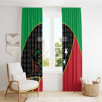 St Kitts and Nevis Cricket Custom Window Curtain 10th Anniversary Go Champions Patriots - Wonder Print Shop