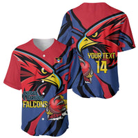 Antigua and Barbuda Cricket Custom Baseball Jersey Go Champions Falcons - Wonder Print Shop