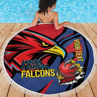 Antigua and Barbuda Cricket Custom Beach Blanket Go Champions Falcons - Wonder Print Shop