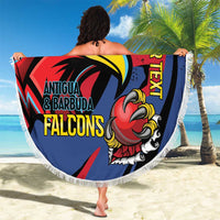 Antigua and Barbuda Cricket Custom Beach Blanket Go Champions Falcons - Wonder Print Shop