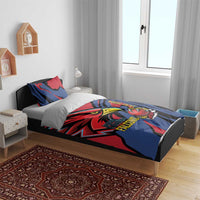 Antigua and Barbuda Cricket Custom Bedding Set Go Champions Falcons - Wonder Print Shop