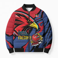 Antigua and Barbuda Cricket Custom Bomber Puffer Jacket Go Champions Falcons - Wonder Print Shop