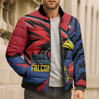 Antigua and Barbuda Cricket Custom Bomber Puffer Jacket Go Champions Falcons - Wonder Print Shop
