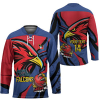 Antigua and Barbuda Cricket Custom Hockey Jersey Go Champions Falcons - Wonder Print Shop