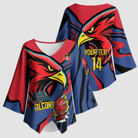 Antigua and Barbuda Cricket Custom Kimono Sleeve Blouse Go Champions Falcons - Wonder Print Shop