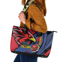 Antigua and Barbuda Cricket Custom Leather Tote Bag Go Champions Falcons - Wonder Print Shop