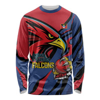 Antigua and Barbuda Cricket Custom Long Sleeve Shirt Go Champions Falcons - Wonder Print Shop