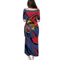 Antigua and Barbuda Cricket Custom Puletasi Go Champions Falcons - Wonder Print Shop