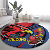 Antigua and Barbuda Cricket Custom Round Carpet Go Champions Falcons - Wonder Print Shop