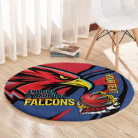 Antigua and Barbuda Cricket Custom Round Carpet Go Champions Falcons - Wonder Print Shop