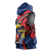 Antigua and Barbuda Cricket Custom Sleeveless Hoodie Go Champions Falcons - Wonder Print Shop