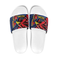 Antigua and Barbuda Cricket Custom Slide Sandals Go Champions Falcons - Wonder Print Shop