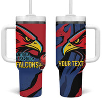 Antigua and Barbuda Cricket Custom Tumbler With Handle Go Champions Falcons - Wonder Print Shop