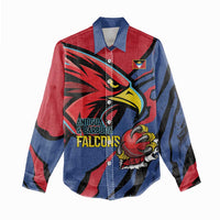 Antigua and Barbuda Cricket Custom Women Casual Shirt Go Champions Falcons - Wonder Print Shop