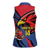 Antigua and Barbuda Cricket Custom Women Sleeveless Polo Shirt Go Champions Falcons - Wonder Print Shop