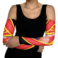 Personalised Macedonia National Day Arm Sleeves New Sun of Liberty Waves Style - Wonder Print Shop