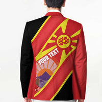 Personalised Macedonia National Day Blazer New Sun of Liberty Waves Style - Wonder Print Shop
