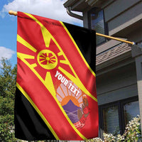 Personalised Macedonia National Day Garden Flag New Sun of Liberty Waves Style - Wonder Print Shop