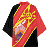 Personalised Macedonia National Day Kimono New Sun of Liberty Waves Style - Wonder Print Shop