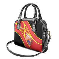 Personalised Macedonia National Day Shoulder Handbag New Sun of Liberty Waves Style - Wonder Print Shop