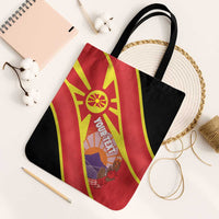 Personalised Macedonia National Day Tote Bag New Sun of Liberty Waves Style - Wonder Print Shop