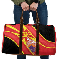 Personalised Macedonia National Day Travel Bag New Sun of Liberty Waves Style - Wonder Print Shop