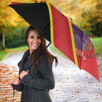 Personalised Macedonia National Day Umbrella New Sun of Liberty Waves Style - Wonder Print Shop