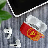 Vergina Sun Macedonia AirPods Case Greek Pattern Red - Wonder Print Shop