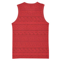 Vergina Sun Macedonia Basketball Jersey Greek Pattern Red - Wonder Print Shop