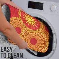 Vergina Sun Macedonia Bathroom Set Greek Pattern Red - Wonder Print Shop