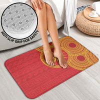 Vergina Sun Macedonia Bathroom Set Greek Pattern Red - Wonder Print Shop