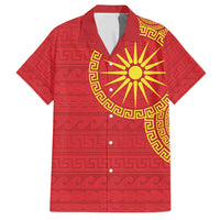 Vergina Sun Macedonia Hawaiian Shirt Greek Pattern Red - Wonder Print Shop