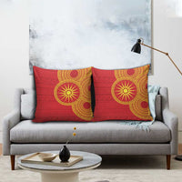 Vergina Sun Macedonia Pillow Cover Greek Pattern Red - Wonder Print Shop