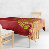Vergina Sun Macedonia Tablecloth Greek Pattern Red - Wonder Print Shop