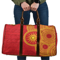 Vergina Sun Macedonia Travel Bag Greek Pattern Red - Wonder Print Shop