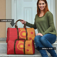 Vergina Sun Macedonia Travel Bag Greek Pattern Red - Wonder Print Shop