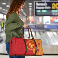 Vergina Sun Macedonia Travel Bag Greek Pattern Red - Wonder Print Shop