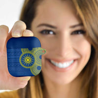 Vergina Sun Macedonia AirPods Case Greek Pattern Blue - Wonder Print Shop