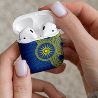 Vergina Sun Macedonia AirPods Case Greek Pattern Blue - Wonder Print Shop