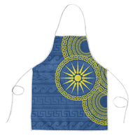 Vergina Sun Macedonia Apron Greek Pattern Blue - Wonder Print Shop