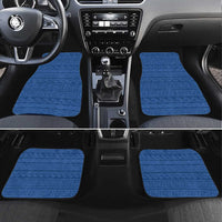 Vergina Sun Macedonia Car Mats Greek Pattern Blue - Wonder Print Shop