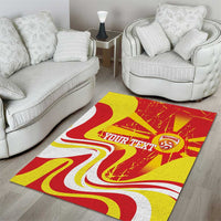 Macedonia Football Custom Area Rug Go Risovi Grunge Style - Wonder Print Shop