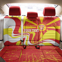 Macedonia Football Custom Back Car Seat Cover Go Risovi Grunge Style - Wonder Print Shop