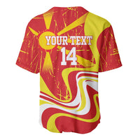 Macedonia Football Custom Baseball Jersey Go Risovi Grunge Style - Wonder Print Shop