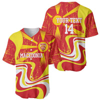 Macedonia Football Custom Baseball Jersey Go Risovi Grunge Style - Wonder Print Shop